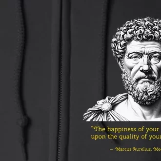 Marcus Aurelius Stoic Wisdom PhilosopherS Insight Full Zip Hoodie