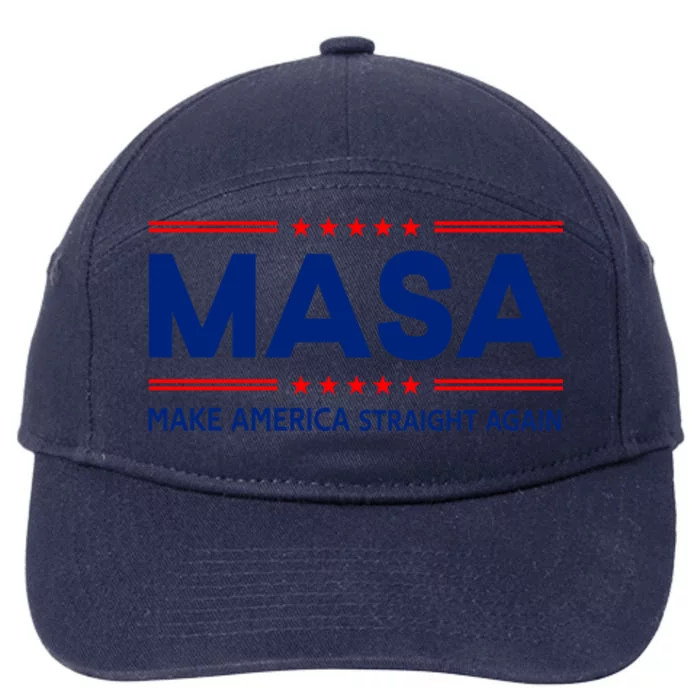 Make America Straight Again MASA Make America Straight Again 7-Panel Snapback Hat