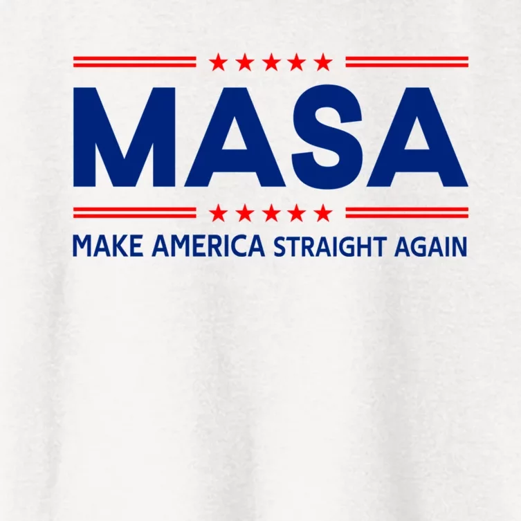 Make America Straight Again MASA Make America Straight Again Women's Crop Top Tee