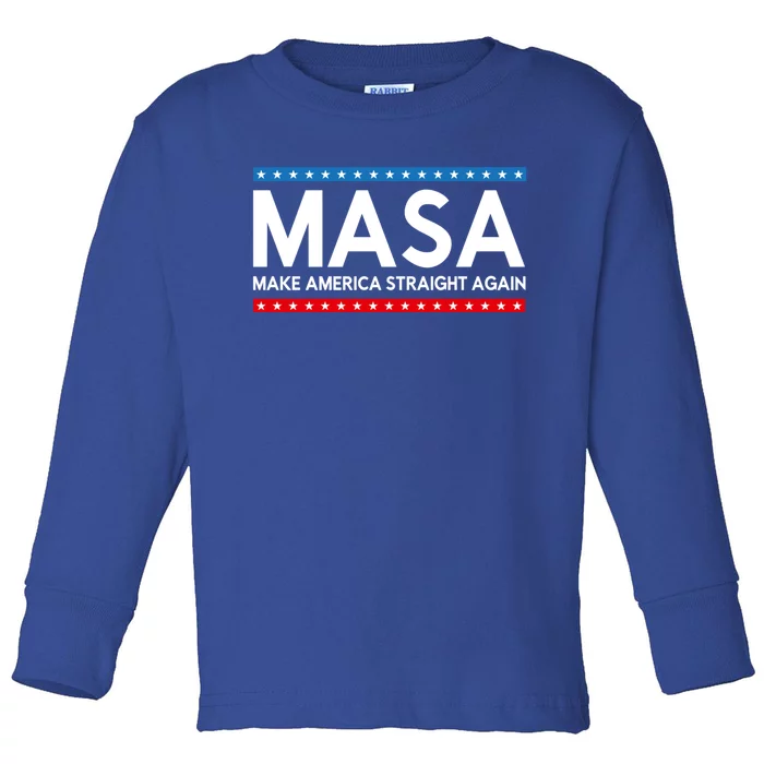 Make America Straight Again MASA Make America Straight Again Toddler Long Sleeve Shirt