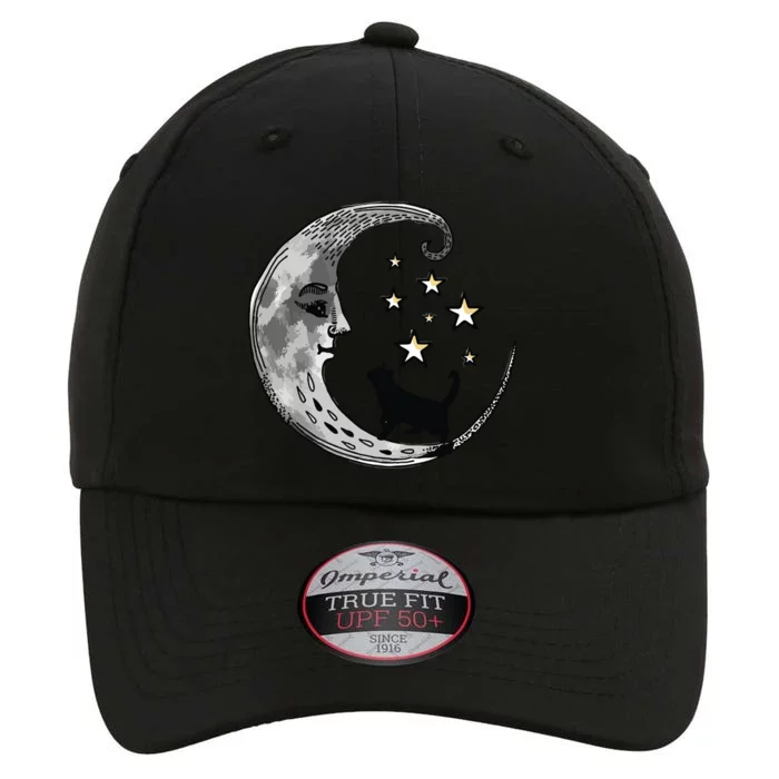 Moon And Stars With Black Cat The Original Performance Cap