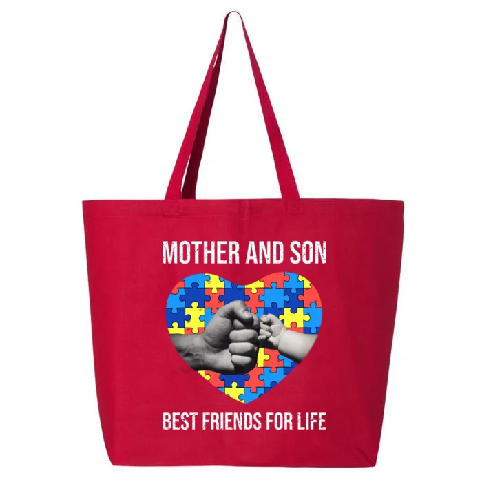 Mother And Son Best Friends For Life Autism Mom 25L Jumbo Tote