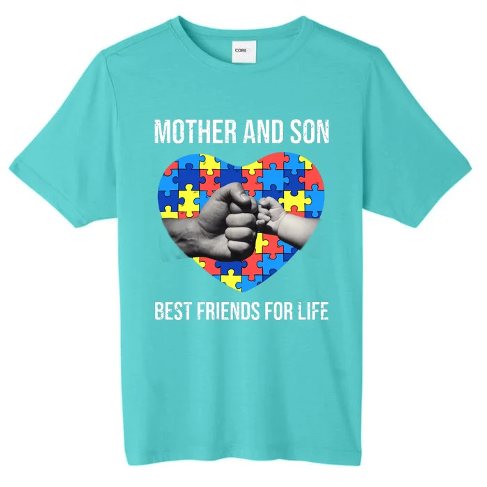 Mother And Son Best Friends For Life Autism Mom ChromaSoft Performance T-Shirt