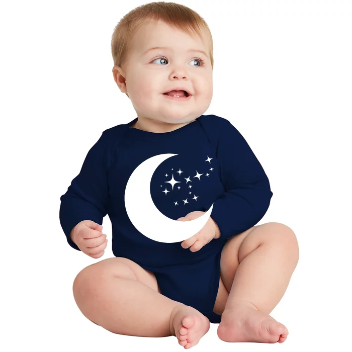 Moon And Stars Baby Long Sleeve Bodysuit