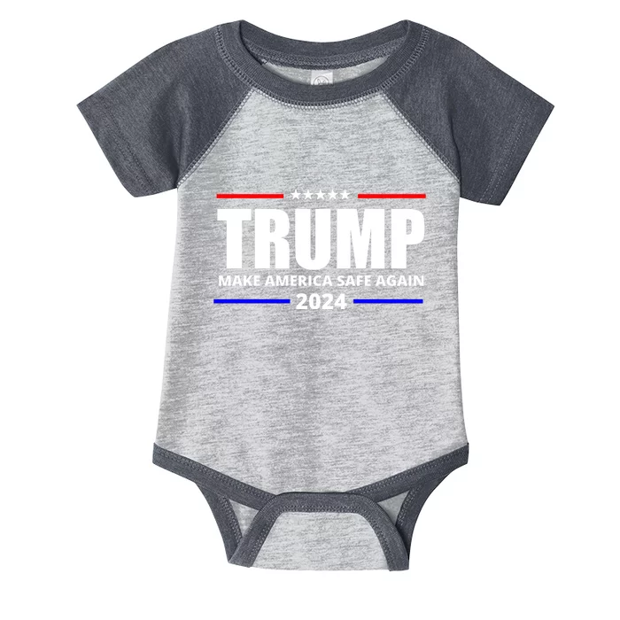 Make America Safe Again 2024 Trump Infant Baby Jersey Bodysuit