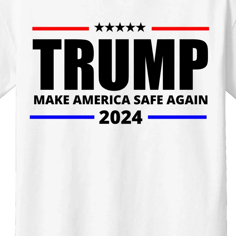 Make America Safe Again 2024 Trump Kids T-Shirt