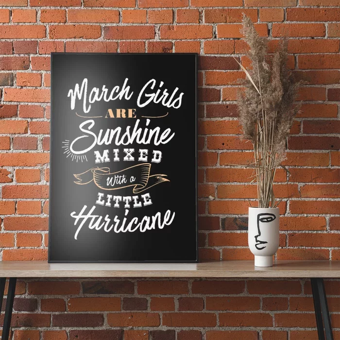 March Are Sunshine Cute March Birthday Birth Month Poster