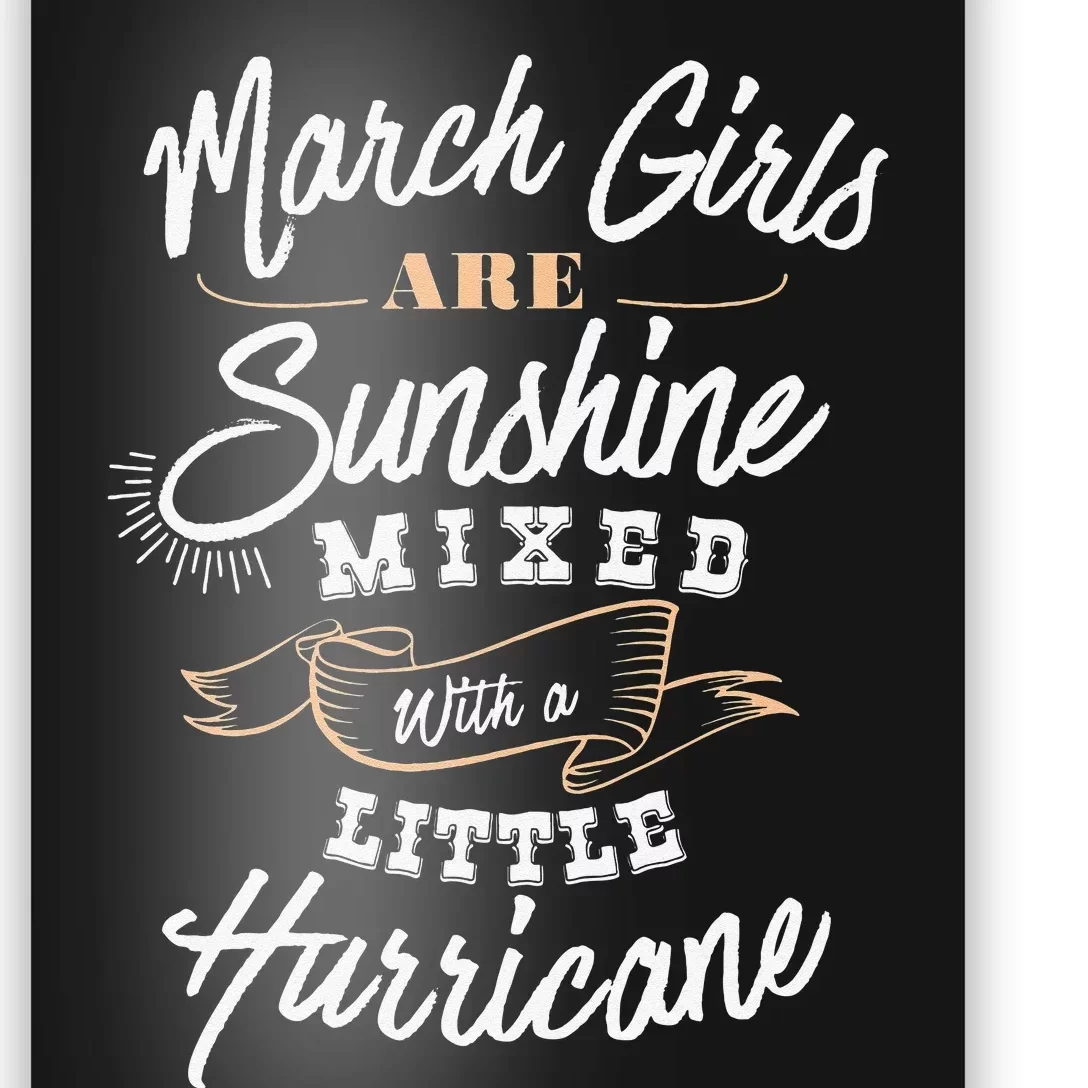 March Are Sunshine Cute March Birthday Birth Month Poster