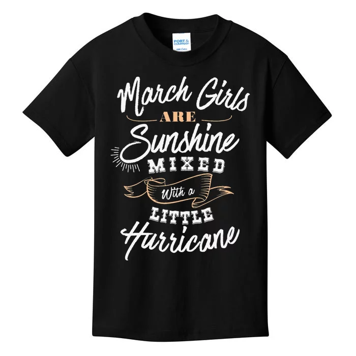 March Are Sunshine Cute March Birthday Birth Month Kids T-Shirt