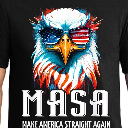 Make America Straight Again Tee Masa Pajama Set