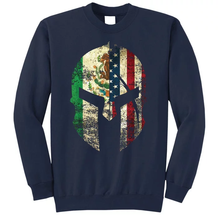 Mexican American Spartan Helmet Chicano Pride Tall Sweatshirt