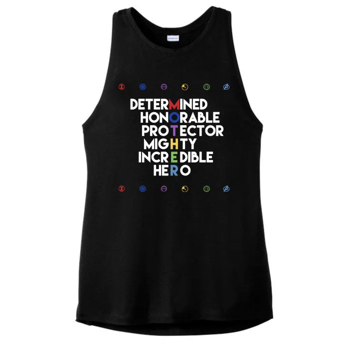 Marvel Avengers Super Hero Mothers Day Ladies Tri-Blend Wicking Tank