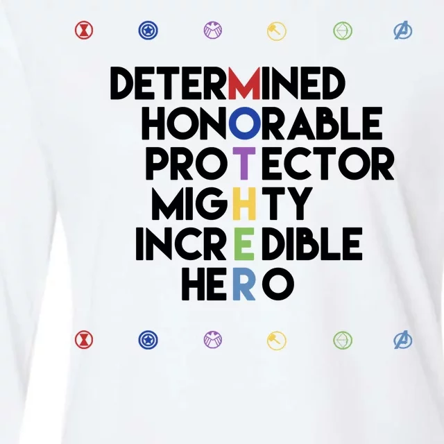 Marvel Avengers Super Hero Mothers Day Womens Cotton Relaxed Long Sleeve T-Shirt