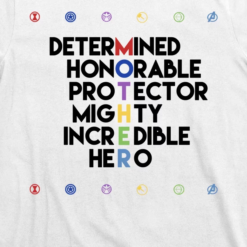 Marvel Avengers Super Hero Mothers Day T-Shirt