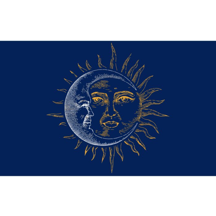 Moon And Sun Astronaut Bumper Sticker