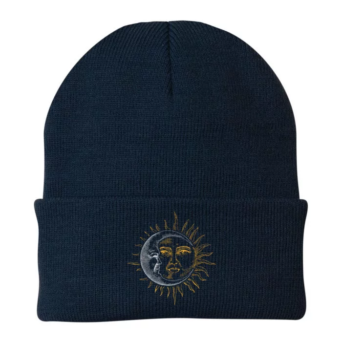 Moon And Sun Astronaut Knit Cap Winter Beanie