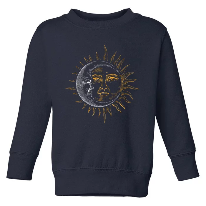 Moon And Sun Astronaut Toddler Sweatshirt