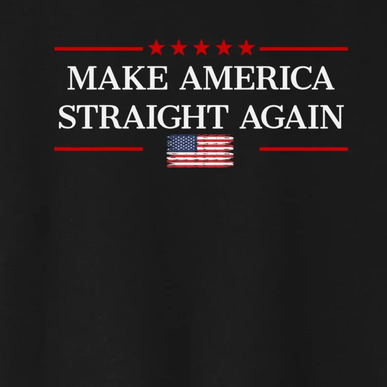 MASA Make America Straight Again Women's Crop Top Tee