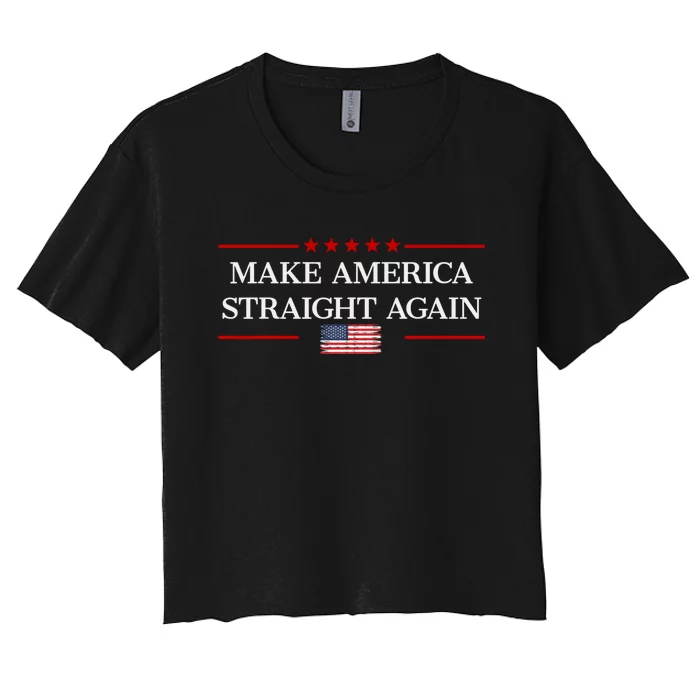 MASA Make America Straight Again Women's Crop Top Tee