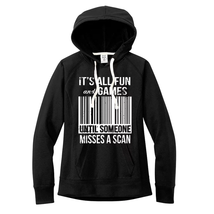 Misses A Scan Postal Worker Women's Fleece Hoodie