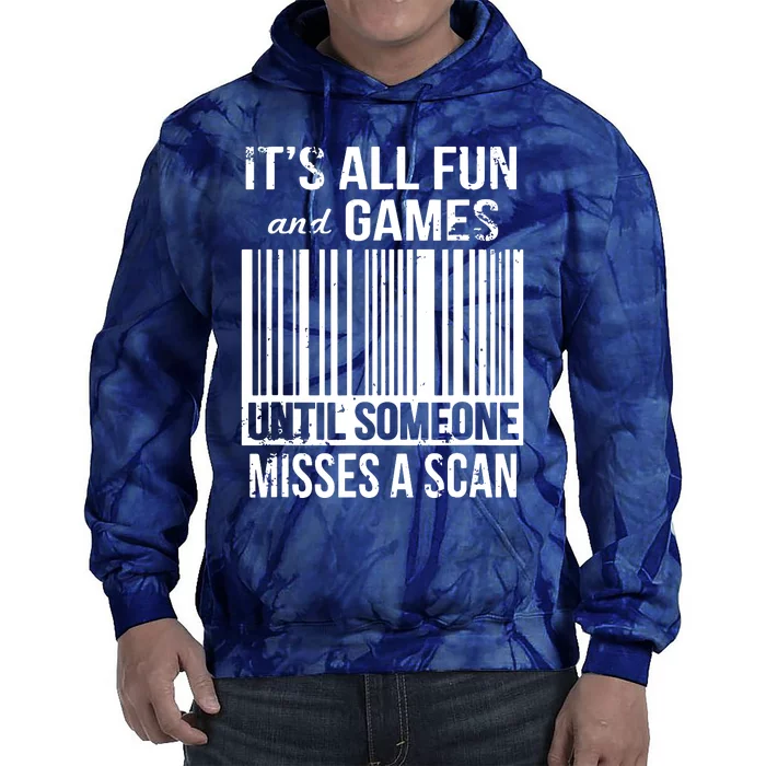 Misses A Scan Postal Worker Tie Dye Hoodie