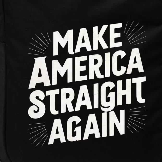 Make America Straight Again Impact Tech Backpack