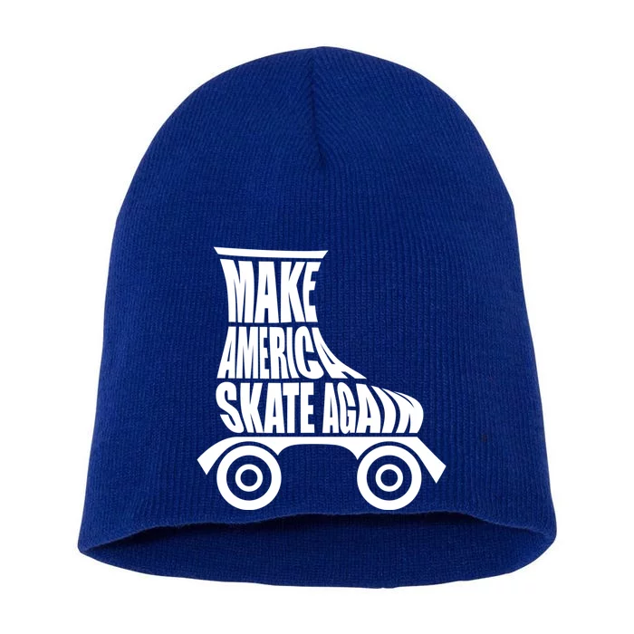 Make America Skate Again Gift Short Acrylic Beanie