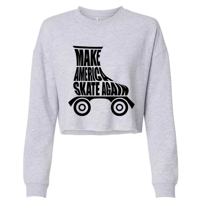 Make America Skate Again Gift Cropped Pullover Crew