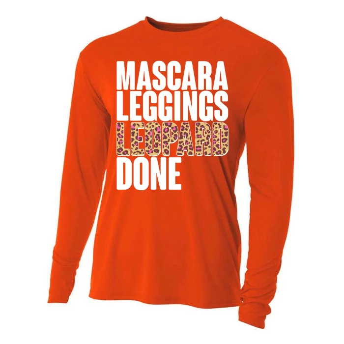 Mascara Leggings Leopard Done Cooling Performance Long Sleeve Crew