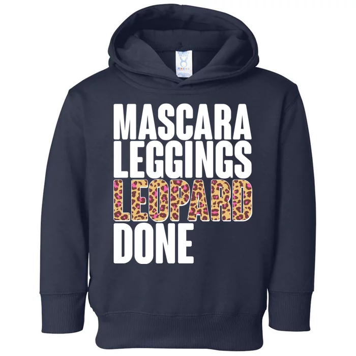 Mascara Leggings Leopard Done Toddler Hoodie