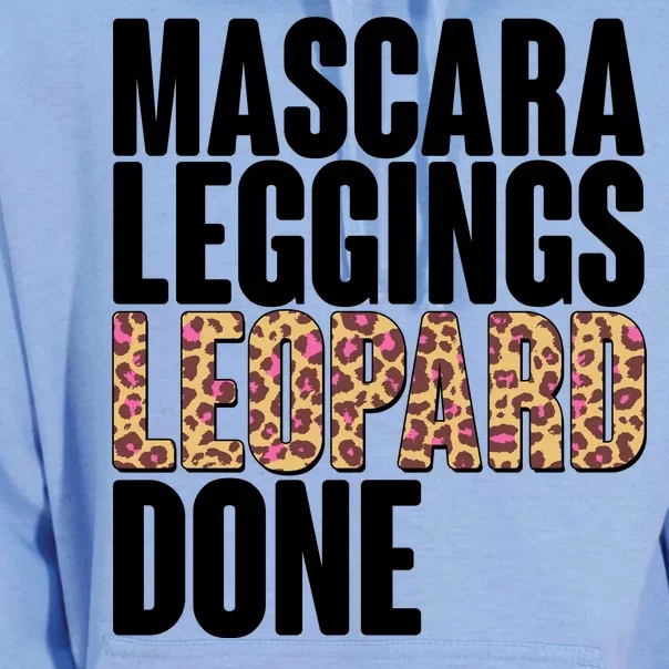 Mascara Leggings Leopard Done Unisex Surf Hoodie