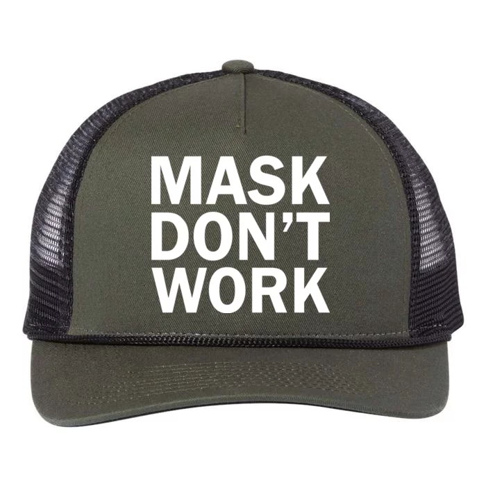 Mask Don't Work Retro Rope Trucker Hat Cap