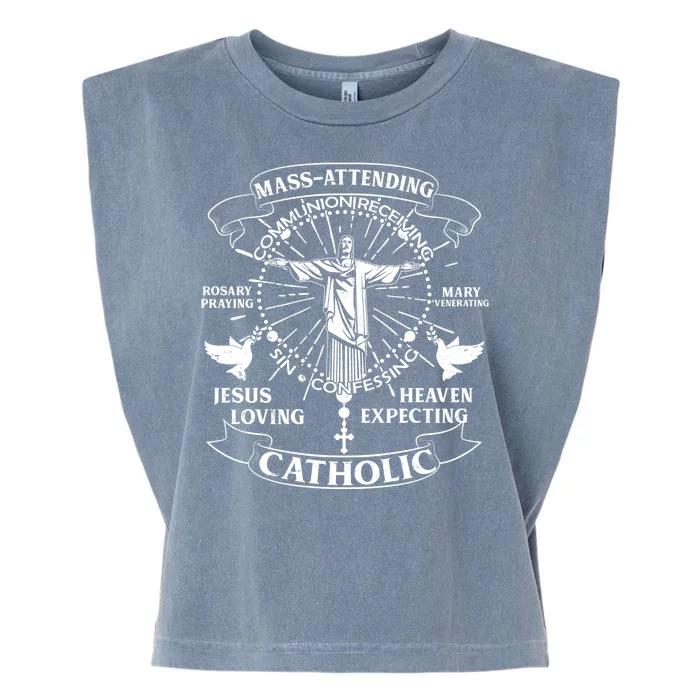 Mass Attending Catholic Garment-Dyed Women's Muscle Tee