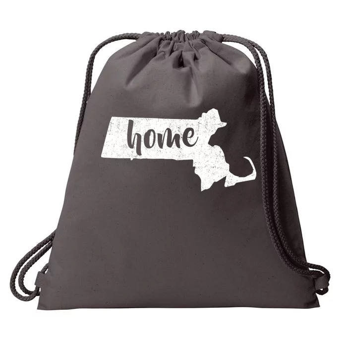 Massachusetts Home State Drawstring Bag