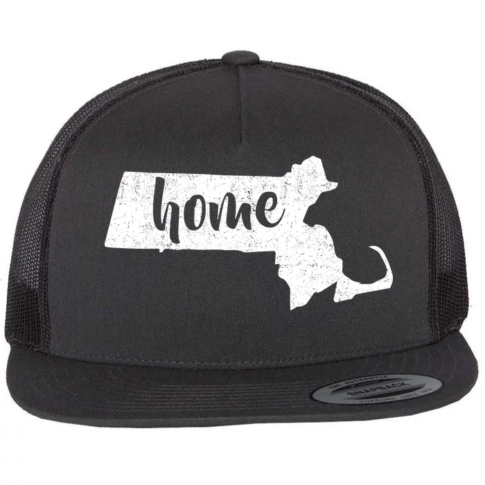 Massachusetts Home State Flat Bill Trucker Hat