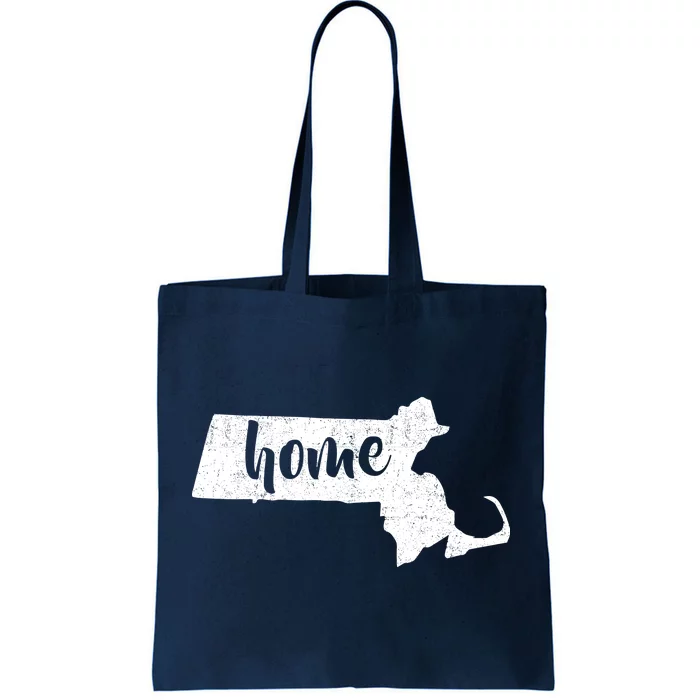 Massachusetts Home State Tote Bag