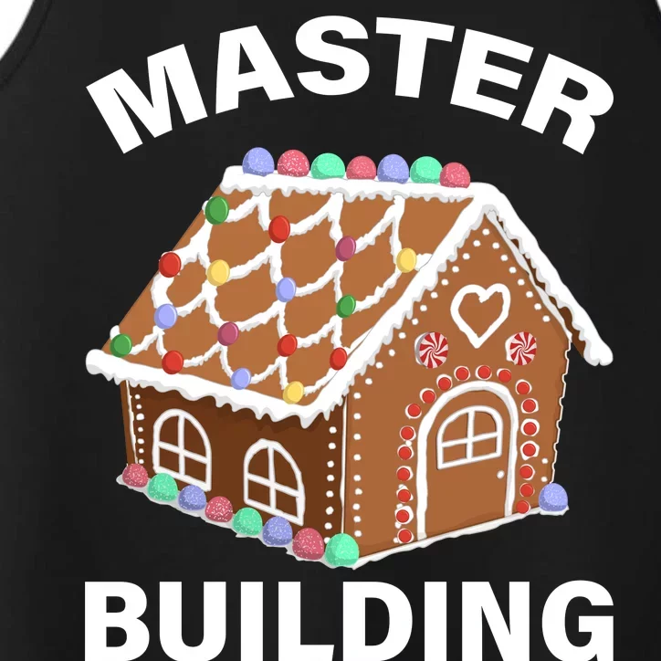 Master Builder Gingerbread House Funny Christmas Performance Tank