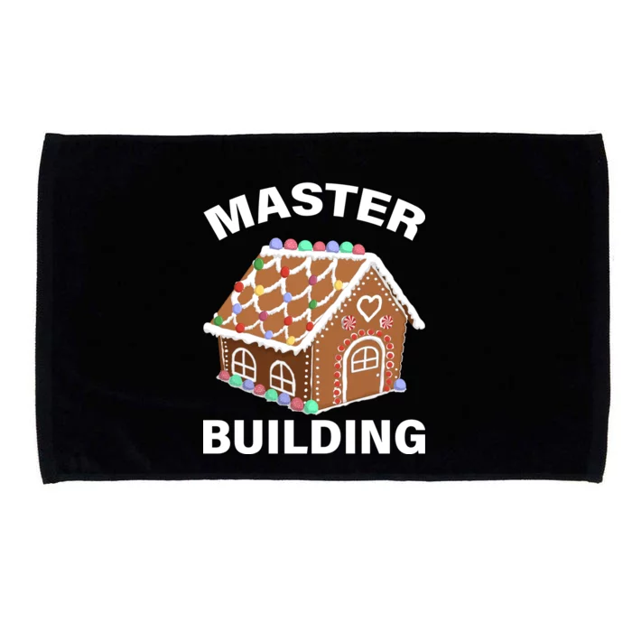 Master Builder Gingerbread House Funny Christmas Microfiber Hand Towel