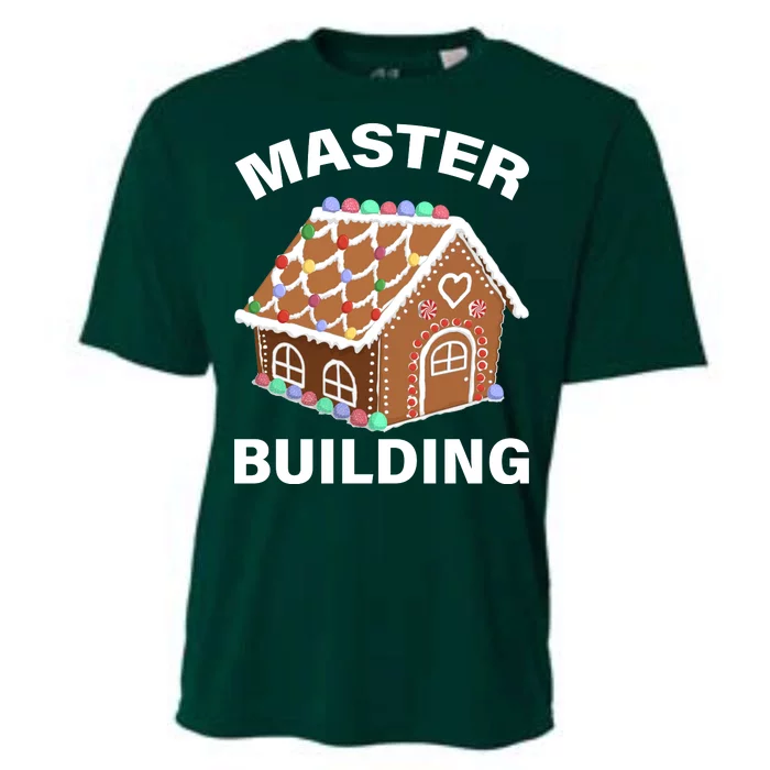 Master Builder Gingerbread House Funny Christmas Cooling Performance Crew T-Shirt