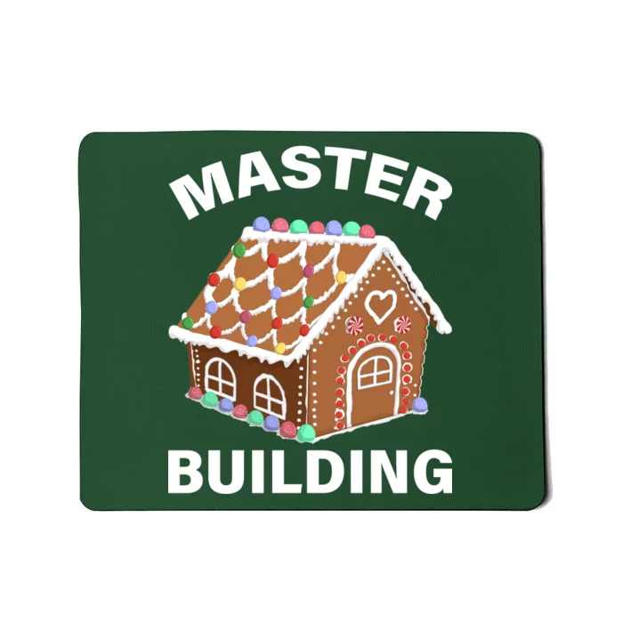 Master Builder Gingerbread House Funny Christmas Mousepad