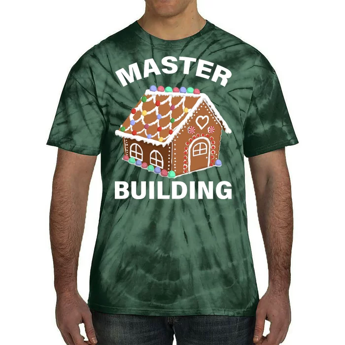 Master Builder Gingerbread House Funny Christmas Tie-Dye T-Shirt