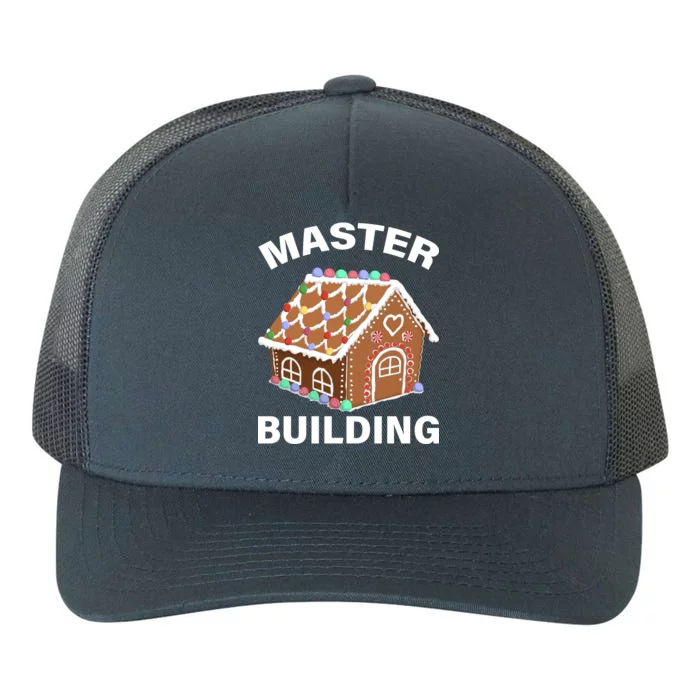 Master Builder Gingerbread House Funny Christmas Yupoong Adult 5-Panel Trucker Hat