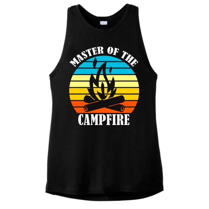 Master Of The Campfire Ladies Tri-Blend Wicking Tank