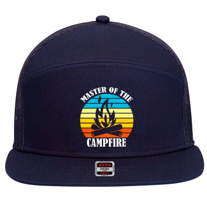 Master Of The Campfire 7 Panel Mesh Trucker Snapback Hat