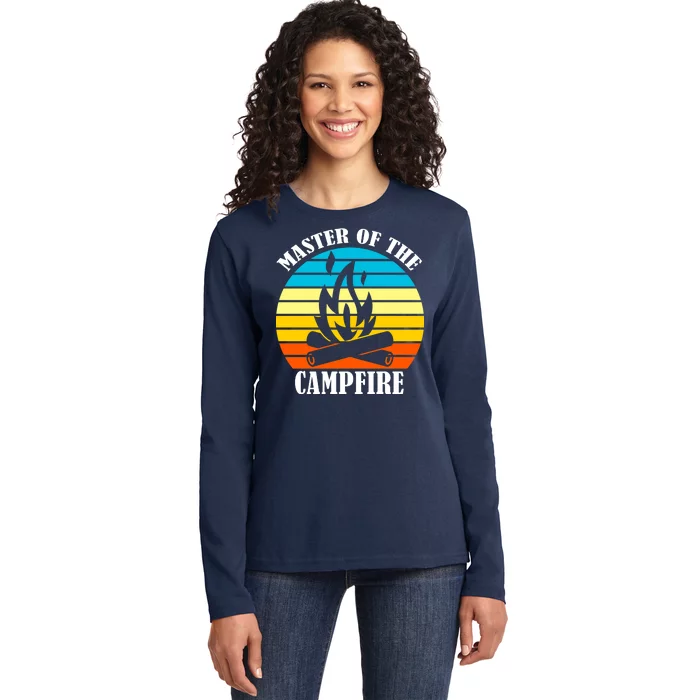 Master Of The Campfire Ladies Long Sleeve Shirt