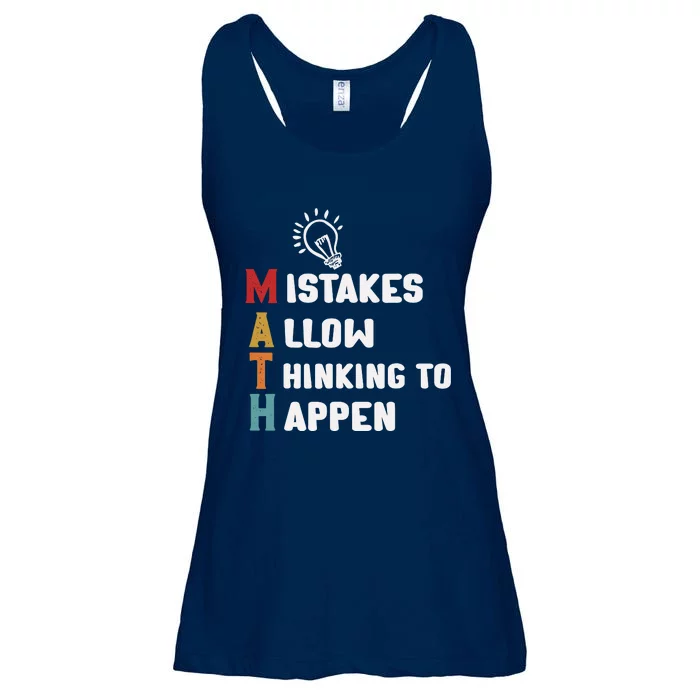 Mistakes Allow Thinking To Happen School Math Teacher Ladies Essential Flowy Tank