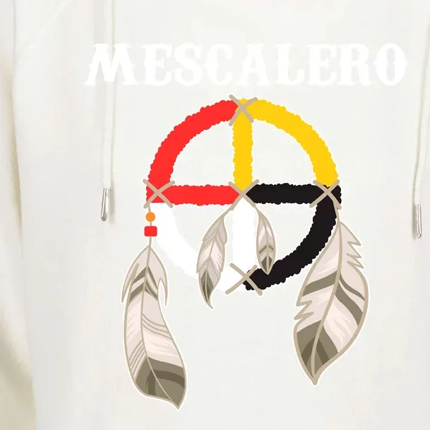 Mescalero Apache Tribe Nation Native Indian Medicine Wheel Womens Funnel Neck Pullover Hood