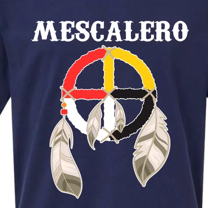 Mescalero Apache Tribe Nation Native Indian Medicine Wheel Sueded Cloud Jersey T-Shirt