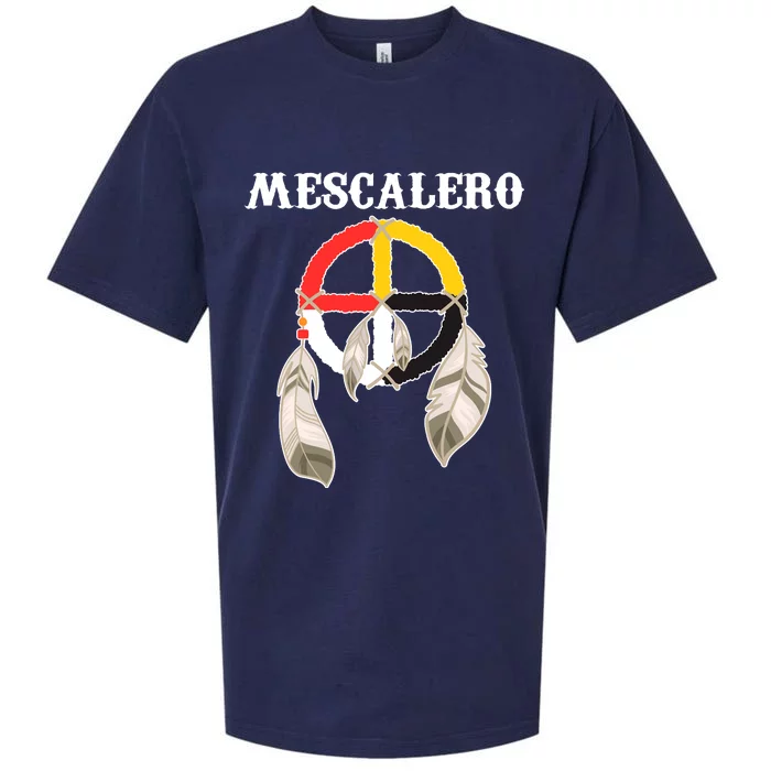 Mescalero Apache Tribe Nation Native Indian Medicine Wheel Sueded Cloud Jersey T-Shirt