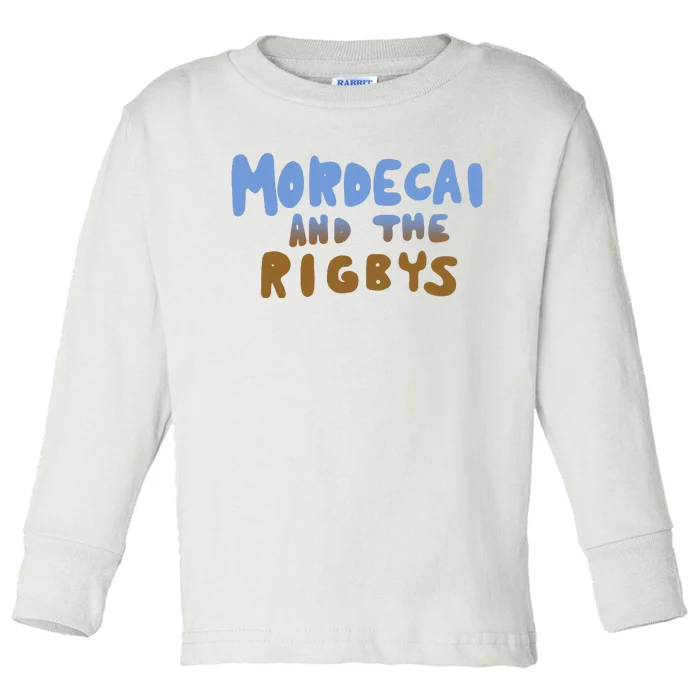 Mordecai And The Rigbys Ringer Toddler Long Sleeve Shirt